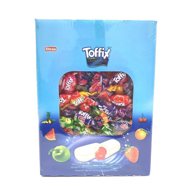 아시아푸드 엘반 토픽스 과일향 츄위캔디 2kg TOFFIX FRUIT CHEW, 1개