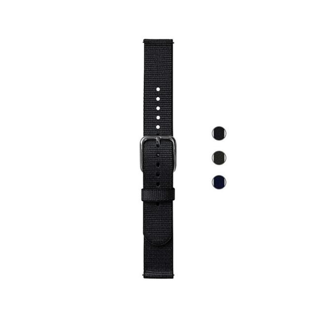Withings 스틸 HR 스포츠 움직임 ECG 이동 스캔워치용 재활용 우븐 PET 손목 밴드 블랙 18mm, Black_18mm