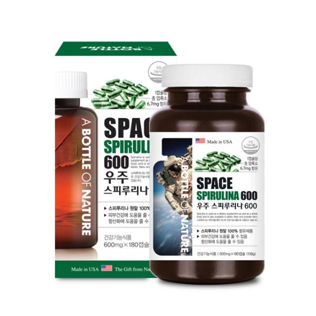 어바틀 우주 스피루리나 피부건강 엽록소 황산화 피부탄력 미국직수입, 3통, 600g