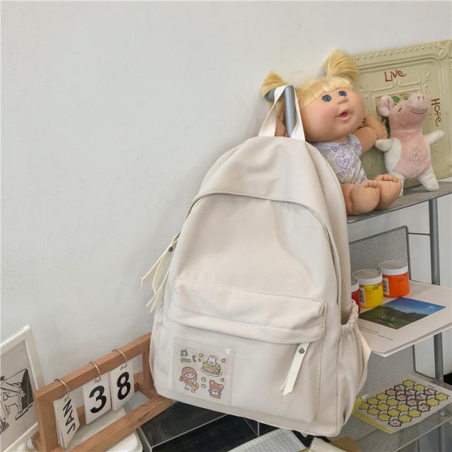 DIRUN KORELAN 일본계 인스 백팩 여 2022 한국판 고등학교 대학생 책가방 여하라주쿠 모리계 순색간백팩을 예약하다.