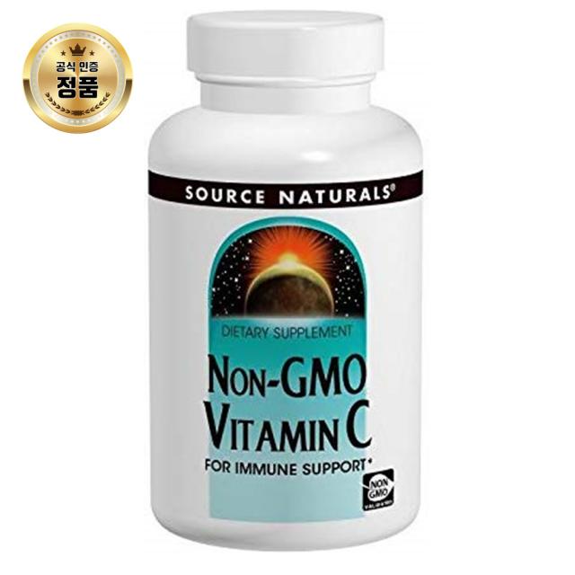 Source Naturals SOURCE NATURALS Non-GMO Vitamin C Tablet 비타민 정제 120 카운트, 1개입, 1개