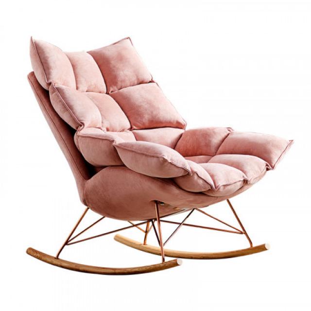 달 그림자 북유럽 창조적 인 홈 패브릭 흔들의자 성인 발코니 라운지 의자 소녀 시에스타 게으른 소파, 선택 = 초콜릿