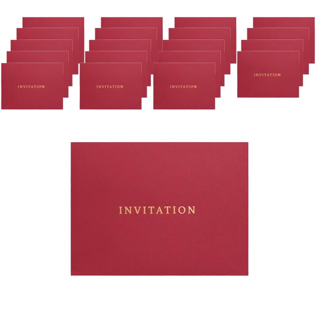 페이퍼포레스트 Invitation 초대장 초청장 행사 봉투 레드 Invitation19.5x14.5 20매