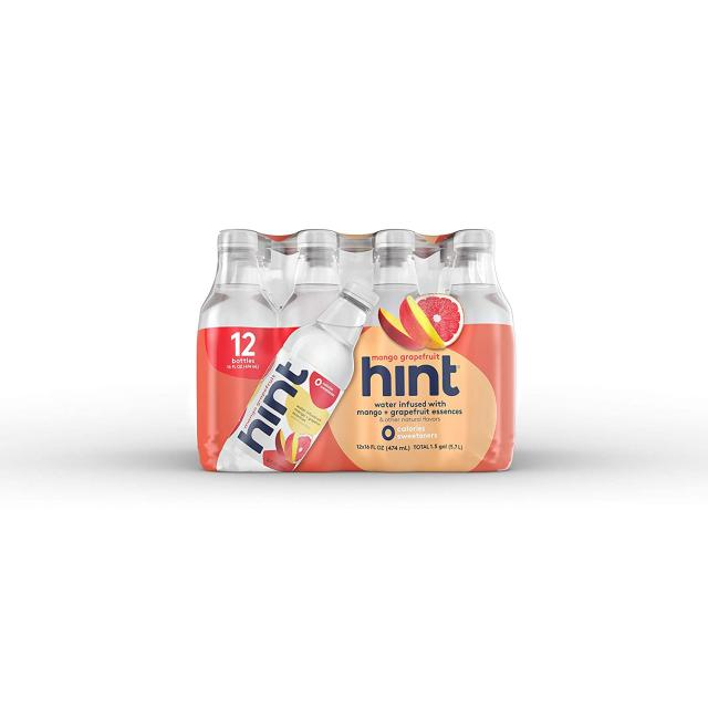 Hint Water Mango-Grapefruit 힌트 워터 망고자몽맛 16oz (474ml) 12팩, 1개