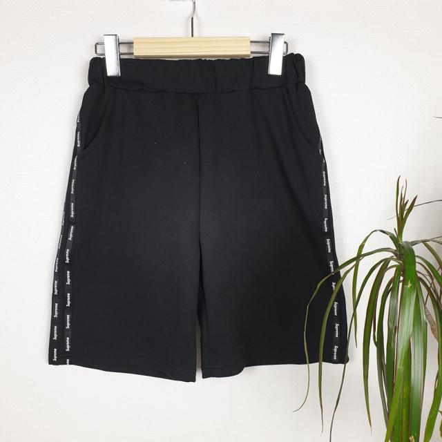 [말괄량이] 슈프림 반바지 트레이닝 바지 밴딩 남녀공용