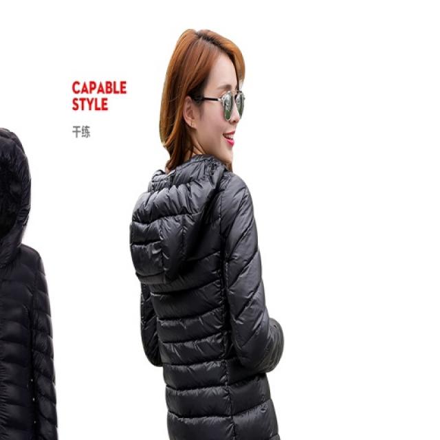 [해외]여성상의 > 캐쥬얼 점퍼/자켓 여성 캐쥬얼점퍼 / 아우터 2015 new winter jacket Ms. thin big yards Slim thin long section hooded warm coat K