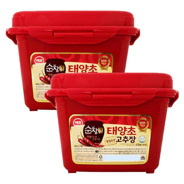 해표 순창궁 태양초 고추장 4.5kg x 2개/1BOX 업소용