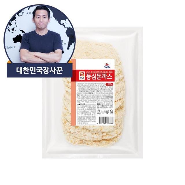 대한민국장사꾼 사조오양 등심돈까스 1.5kg, 1개