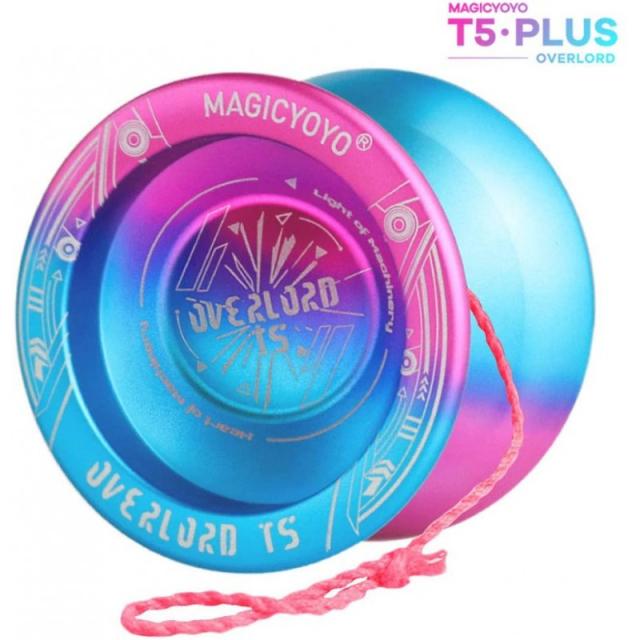 YOSTAR Yoyo Professional MAGICYOYO T5 Plus 대 군주 무응답 요요 공 스페셜 쿨 로고 안정적이고 내구성이 뛰어나고 5pcs, 단일옵션