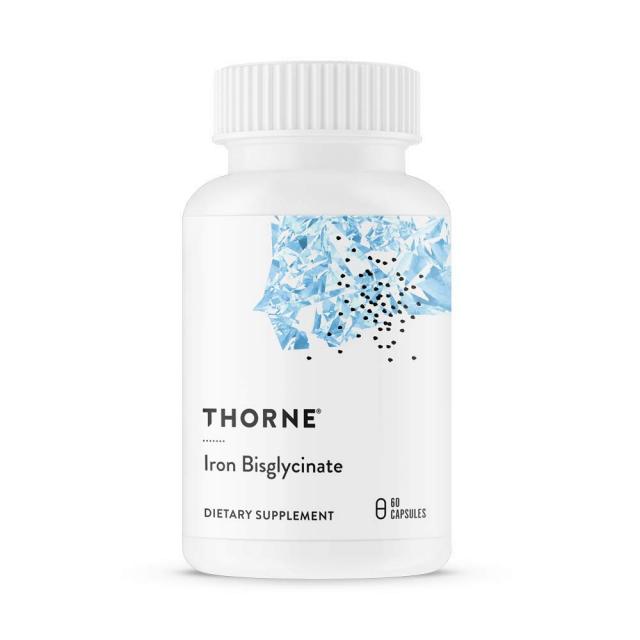 Thorne Research 쏜리서치 철분 아이언 비스글리시네이트 60 캡슐, 1개