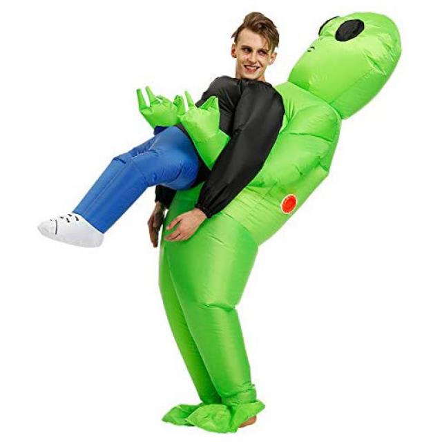 AM ANNA 외계인 납치 에어슈트 풍선옷 엽기 할로윈 에일리언 코스튬