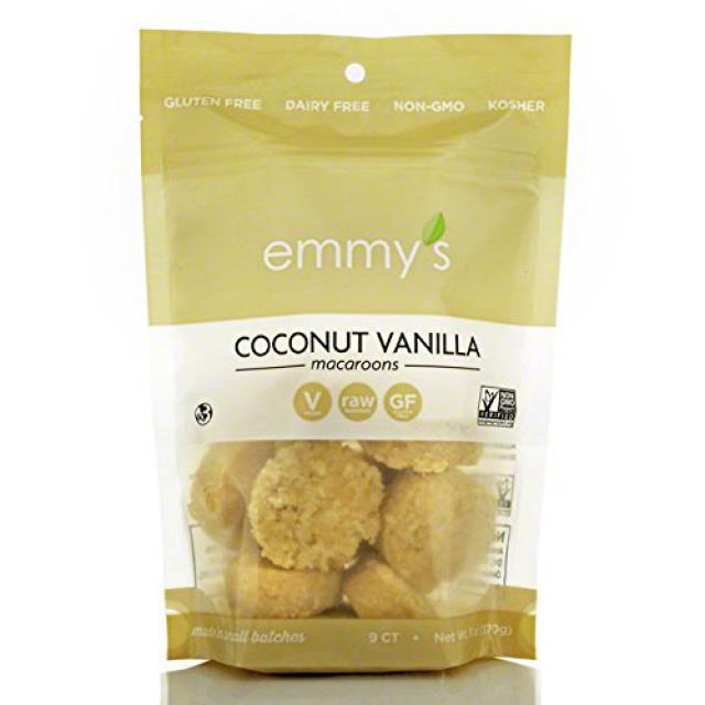 Emmys Organic Vanilla Coconut Macaroons 6 Oz Emmys 유기농 바닐라 코코넛 마카롱 170.1g 1