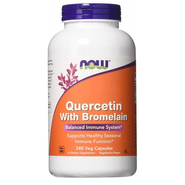 NOW Foods Quercetin with Bromelain Now 나우푸즈 케르세틴 브로멜라닌 240캡슐 채식, 1개입, 1개