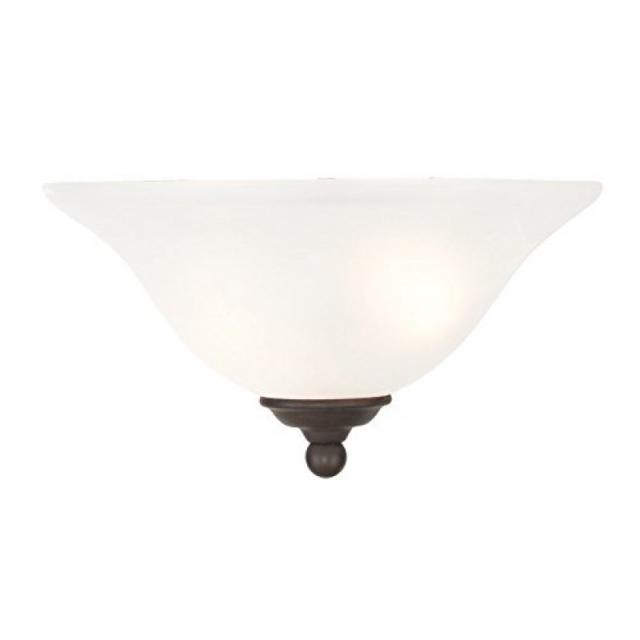 Livex Lighting 6120-07 캐주얼 과도기적 1-Light Bronze Wall Sconce, 단일옵션