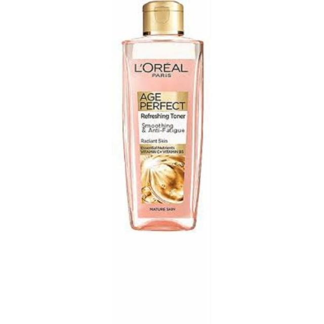 (영국직배) L'Oreal 로레알 에이지퍼펙트 리프레싱 토너 200ml 4팩 Age Perfect Smoothing & Anti Fatigue Vitamin C