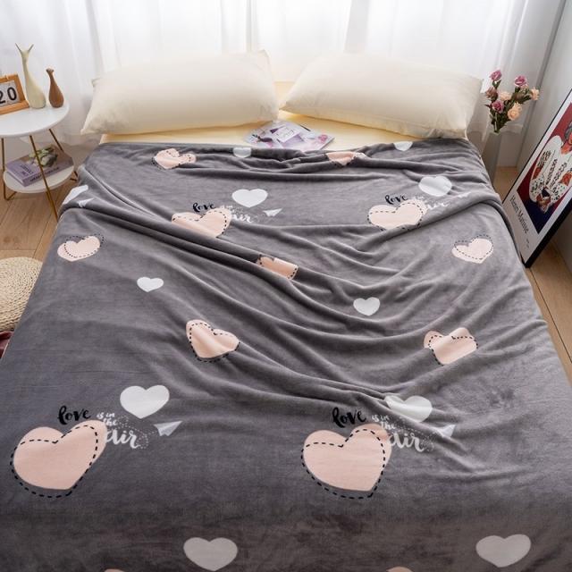 겨울이불 담요 이불 두꺼운 산호벨벳 밀크 융겨울 보온 싱글더블 낮잠 플란넬 에어컨 무릎담요, C06-낙담(플란넬 담요)