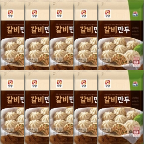 사조 육즙진한 갈비만두 180gx10봉, 10개, 180g