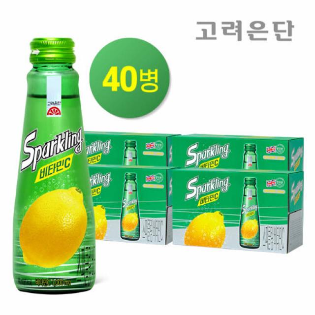 [본사직영] 고려은단 스파클링 비타민C 140ml X 40병