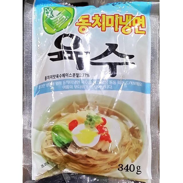 업소용 식당 식자재 엄지 동치미 냉면육수 340g X30 물냉면 비빔장 단박냉면육수 axep, 1개