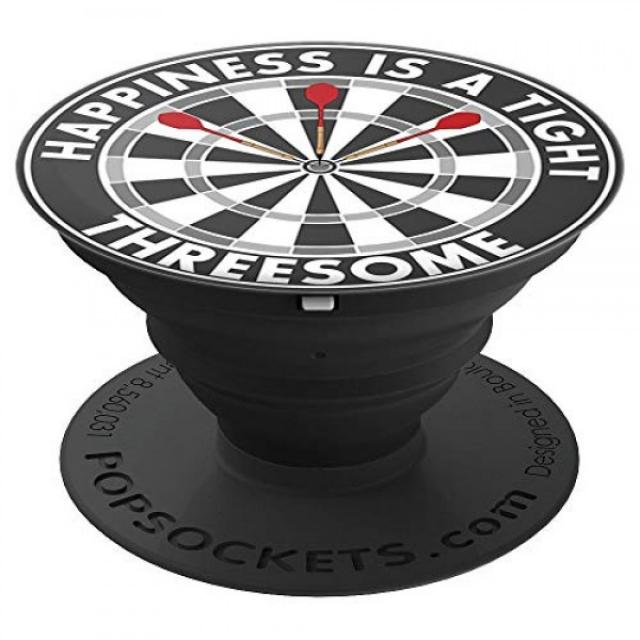 행복은 꽉 삼 인조 디자인 다트 보드 PopSockets 그립 및 전화 및 태블릿 스탠드 Dartboard for Dart Tournament, 단일상품, 단일상품