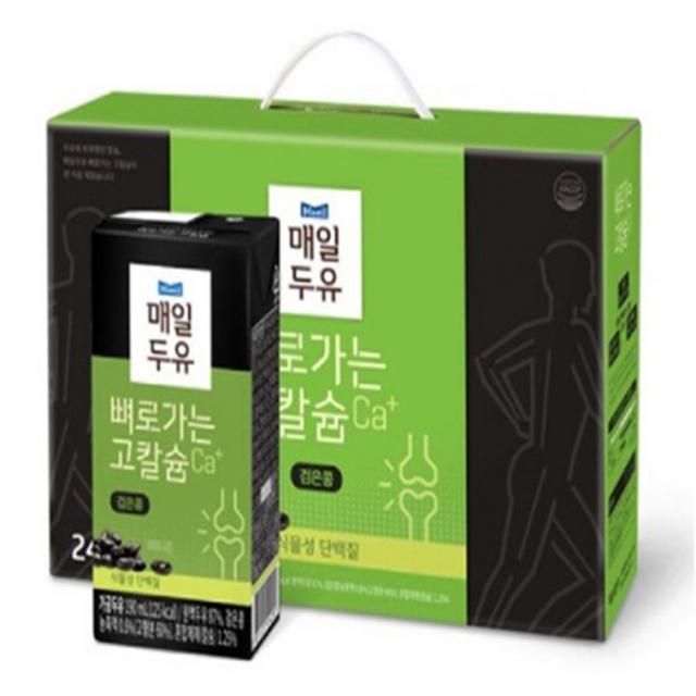 매일유업 뼈로가는 칼슘두유, 뼈로가는 칼숨듀유 검은콩, 48팩, 190ml