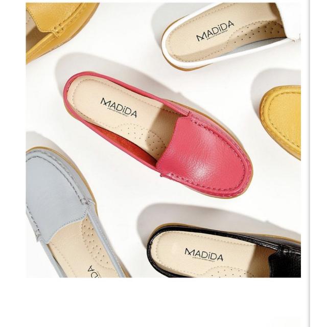 [마디다] 여성용 천연소가죽 여자블로퍼 TMD002