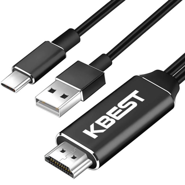 스마트폰 미러링 케이블 USB C TO HDMI 넷플릭스 TV연결 덱스, 2m