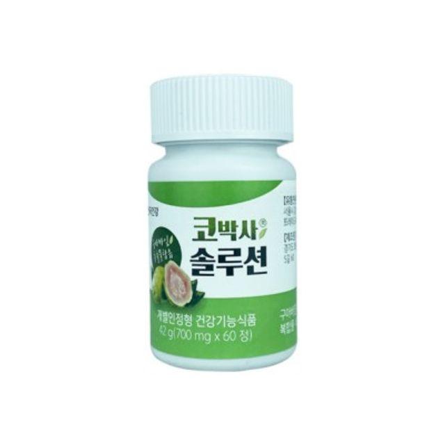 3개묶음 안국건강 코박사 솔루션 700mg x 60정 42g 콧물 가려움 재채기 수양성 구아바잎추출물 비타민E 아연 코건강 녹차추출물