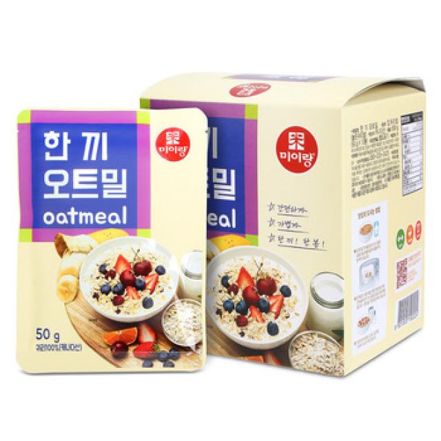 미이랑 한 끼 오트밀 500g(50g x 10봉) x 6개 [무료배송]