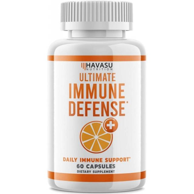 양 딱총 나무의 열매와 아연을 가진 Havasu 영양 면역성이있는 지원 1500mg 비타민 C; 고 흡수성 60 채식, 1