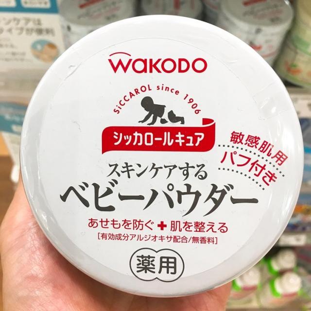 와코도 일본정품 시카롤 베이비파우더 140g