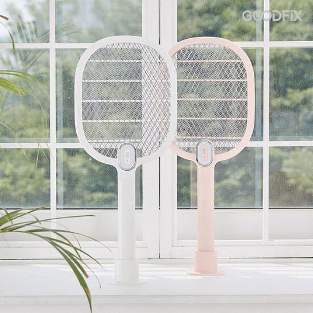 굿픽스 블러썸 충전식 전기모기채, 화이트