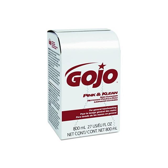 GOJO 912812CT Pink and Klean Skin Cleanser 800mL Dispenser Refill Floral (Case of 12), One Size, One Color