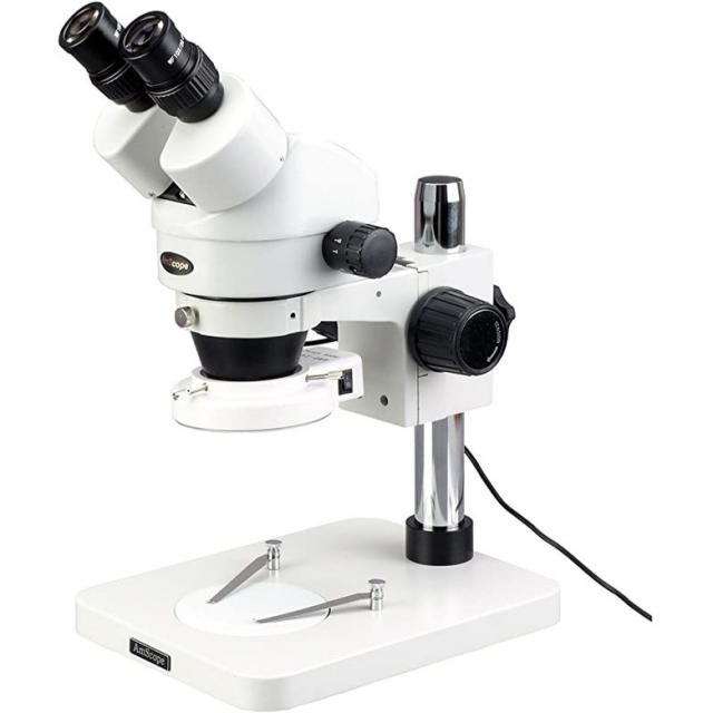 SM 1BS 64S 프로 이원시 스테레오 줌 마이크로스코프 WH10x 아이피스 7X 45X 확대 0 7X 4 5X 줌 객체 64 벌브 LED 링 라이트 필러 스탠드 110V 240V, 상세페이지 참조