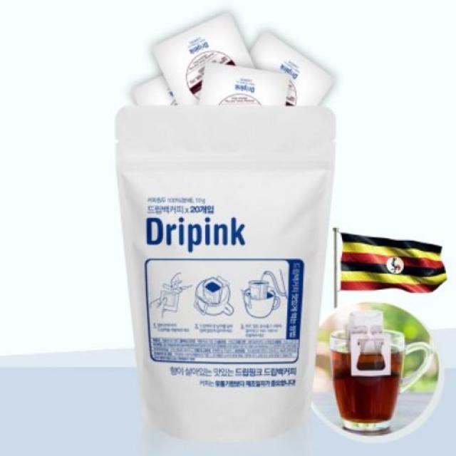 [텐바이텐] 드립핑크 갓볶은 우간다 10g x 20봉 드립백커피 (※보관_(301816), 단일상품, 옵션선택, 옵션선택
