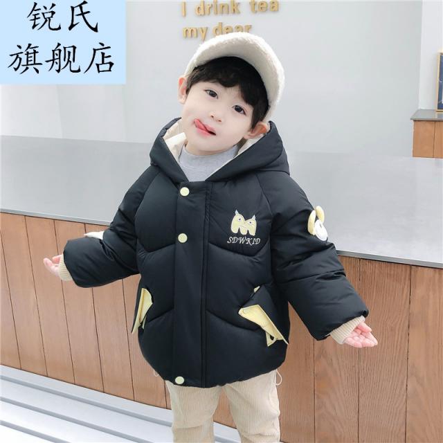 겨울옷 남아 2아들 패딩자켓 3세 어린 애니메이션 큰 눈망울다