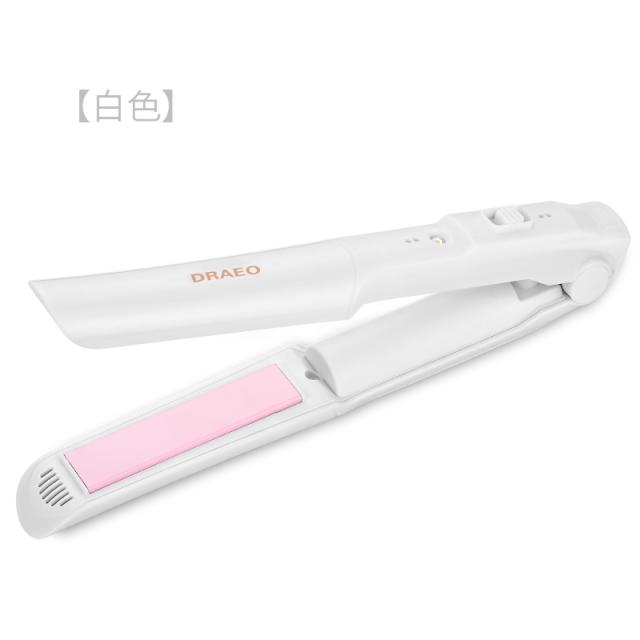 미니고데기 무선 고데기 여학생 휴대용 미니 손상없는헤어 매직기 b충전식 겸용, 기본, T06-화이트-180도 지원없음 에누리해서 쓴