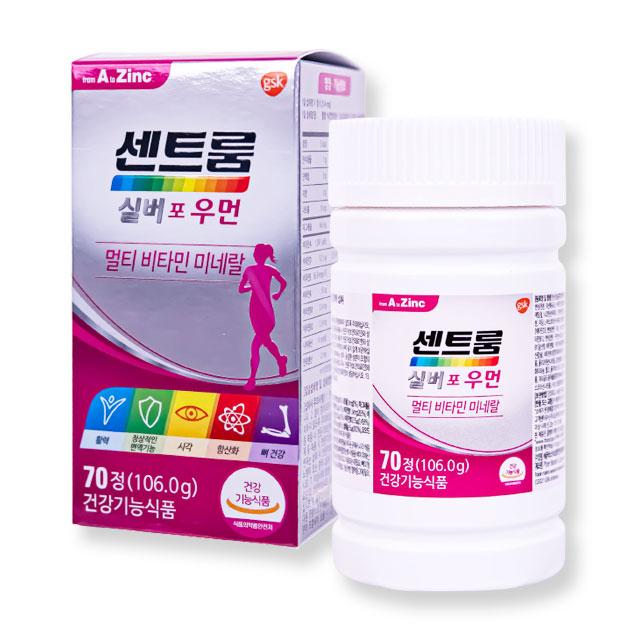 한국화이자제약 센트룸 실버 포 우먼 멀티비타민 미네랄, 70정, 1개