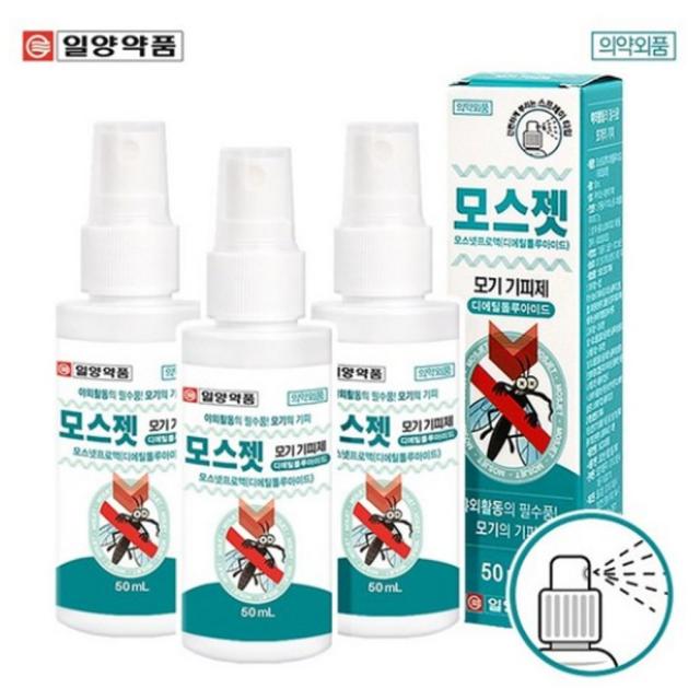 일양약품 모스젯 모기 기피제, 3개, 50ml