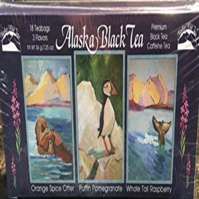 Alaska Alaskan Black Coastal Tea Sampler 18c ct 3 Flavors 알래스카 알래스카 흑인 연안 차 샘플러 18 ct 3 Flavors, 1