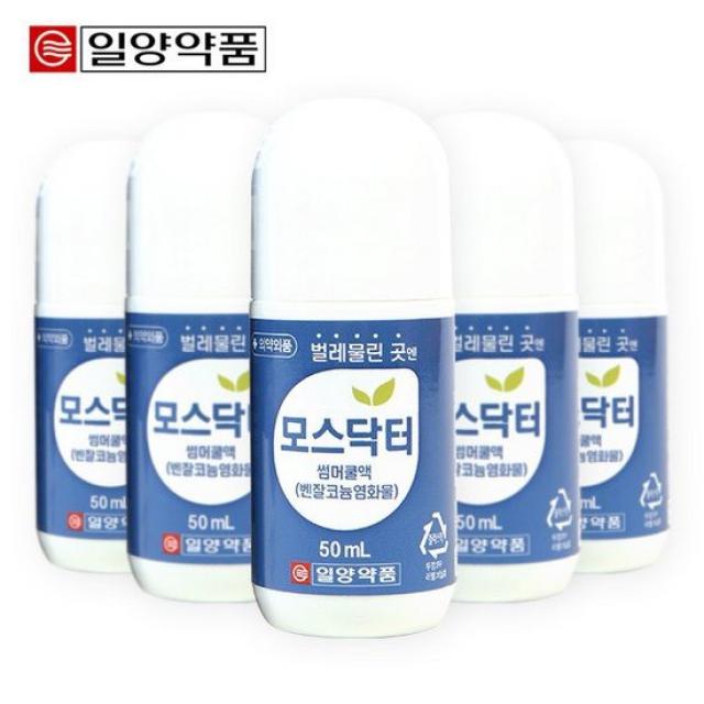 일양약품 모스닥터 썸머쿨액 50ml 5개, 없음