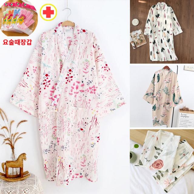 여름 순면 코튼 얇은 샤워가운 여성 골프 호텔 커플 파자마 목욕 사우나 바스로브 (무료배송), 극세사 나시가운