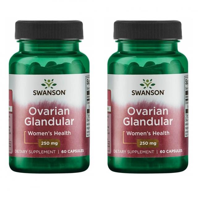 Swanson Ovarian Glandular 스완슨 소과난소 250mg 60정 2팩, 2통