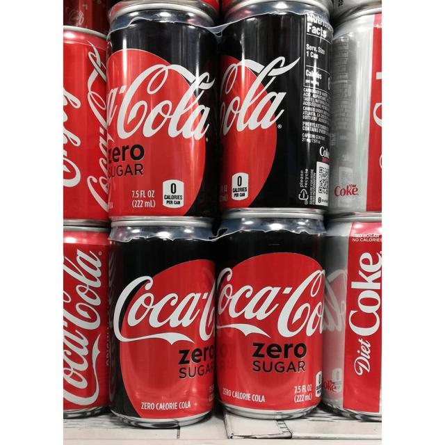 코카콜라 제로슈가 제로칼로리 미니 캔 Coca cola Zero sugar zero calorie mini can 222ml 6개입 2팩, 1개