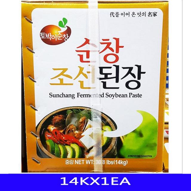 조선된장 업소용 한식 음식재료 토박이순창 14KX1EA - (된장/재래된장/말통/업소용식자재/대용량식자재), 본상품선택