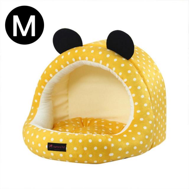 오로라펫 옐로도트 동글하우스 (M)