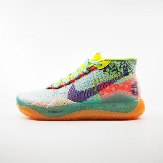 나이키 NIKE ZOOM KD12 EP 숨겨진 난기류 운동화 스니커 오렌지 그린
