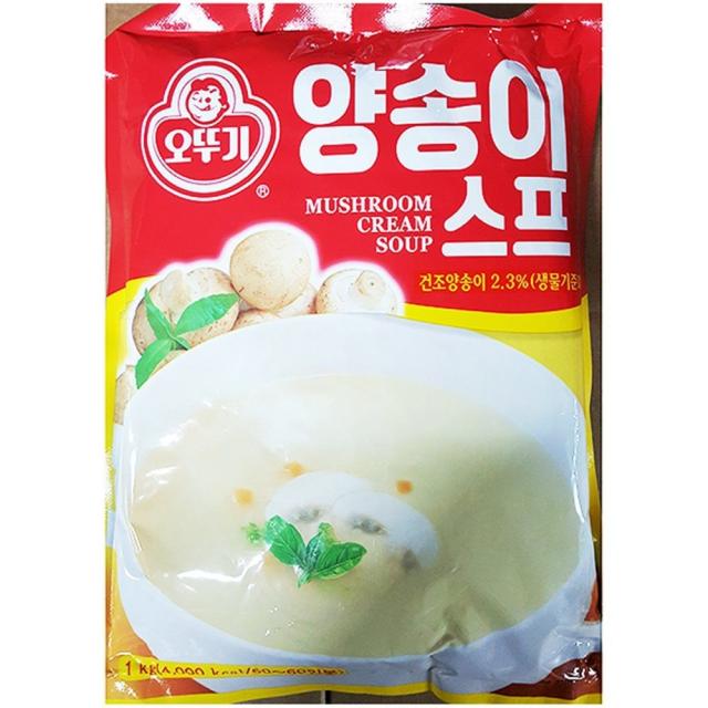 업소용 식당 식자재 재료 오뚜기 양송이스프 1kg/양송이스프/죽/야채스프/보노스프/즉석스프/크림스프/콘스프/간편식/라면스프/카레/스프컵/쇠고기스, W 1