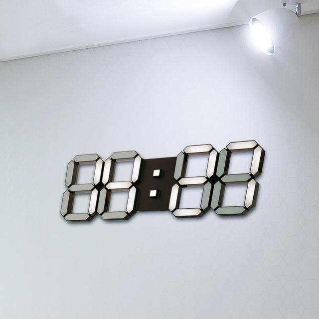 차앤코코 플라이토 3D LED 인테리어 벽시계 시즌2 38cm, 블랙