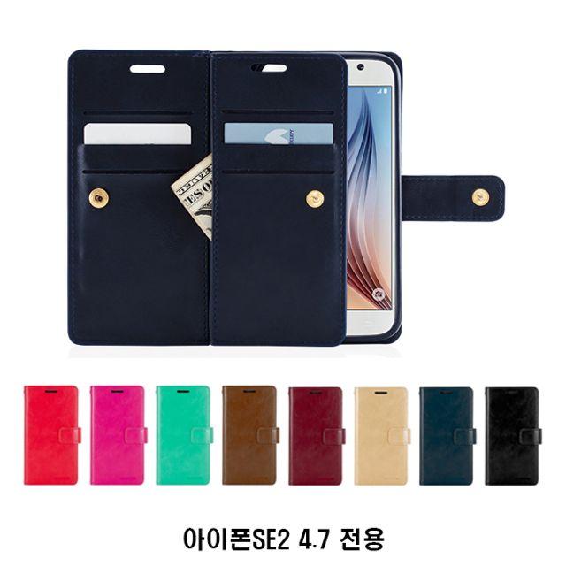 [무료배송/빠른발송] 아이폰SE2 4.7 만루 더블포켓 가죽 지갑 케이스 SN1155ea 가죽케이스 지갑케이스 카드케이스 천연가죽케이스 카드지갑케이스 https://JP778C4E, 1, 블랙